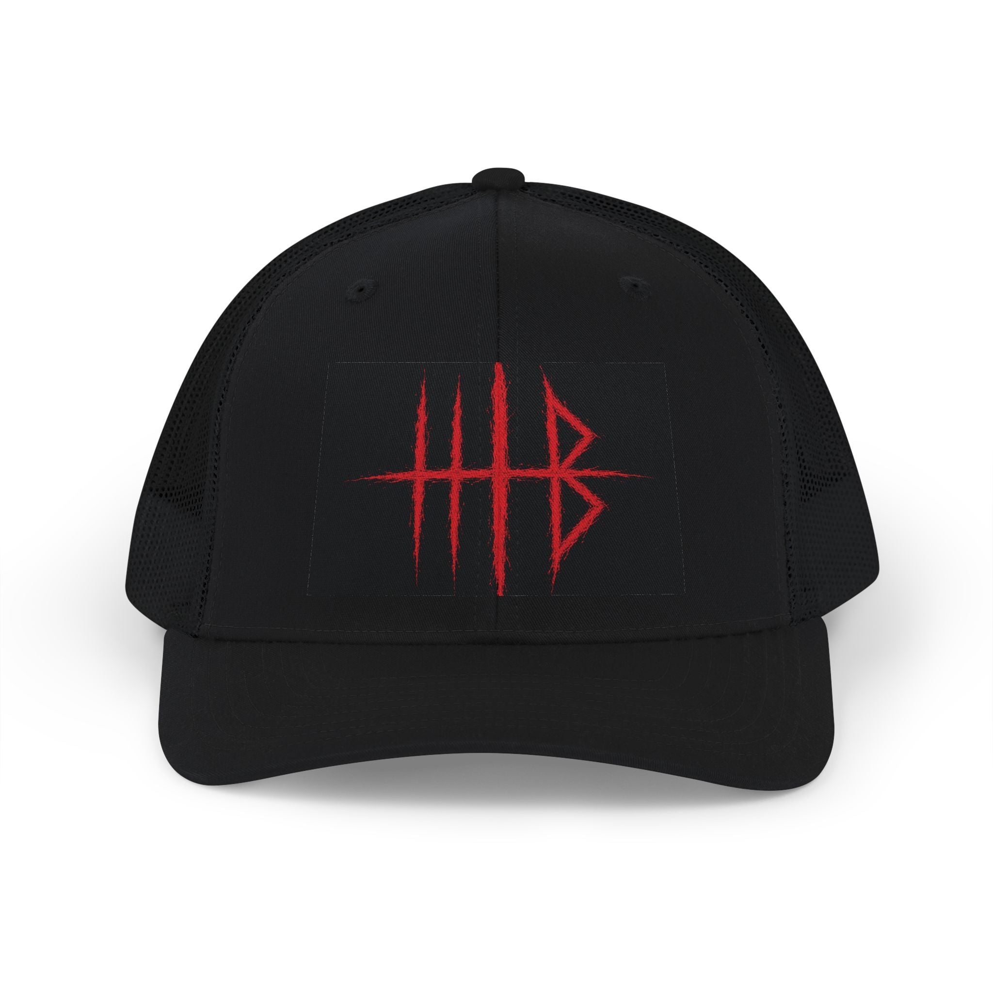 Red Scratch HIB Trucker Hat