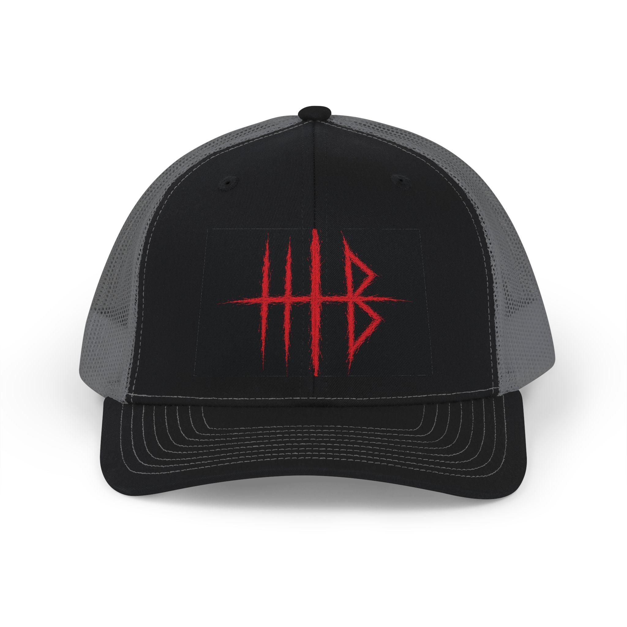 Red Scratch HIB Trucker Hat